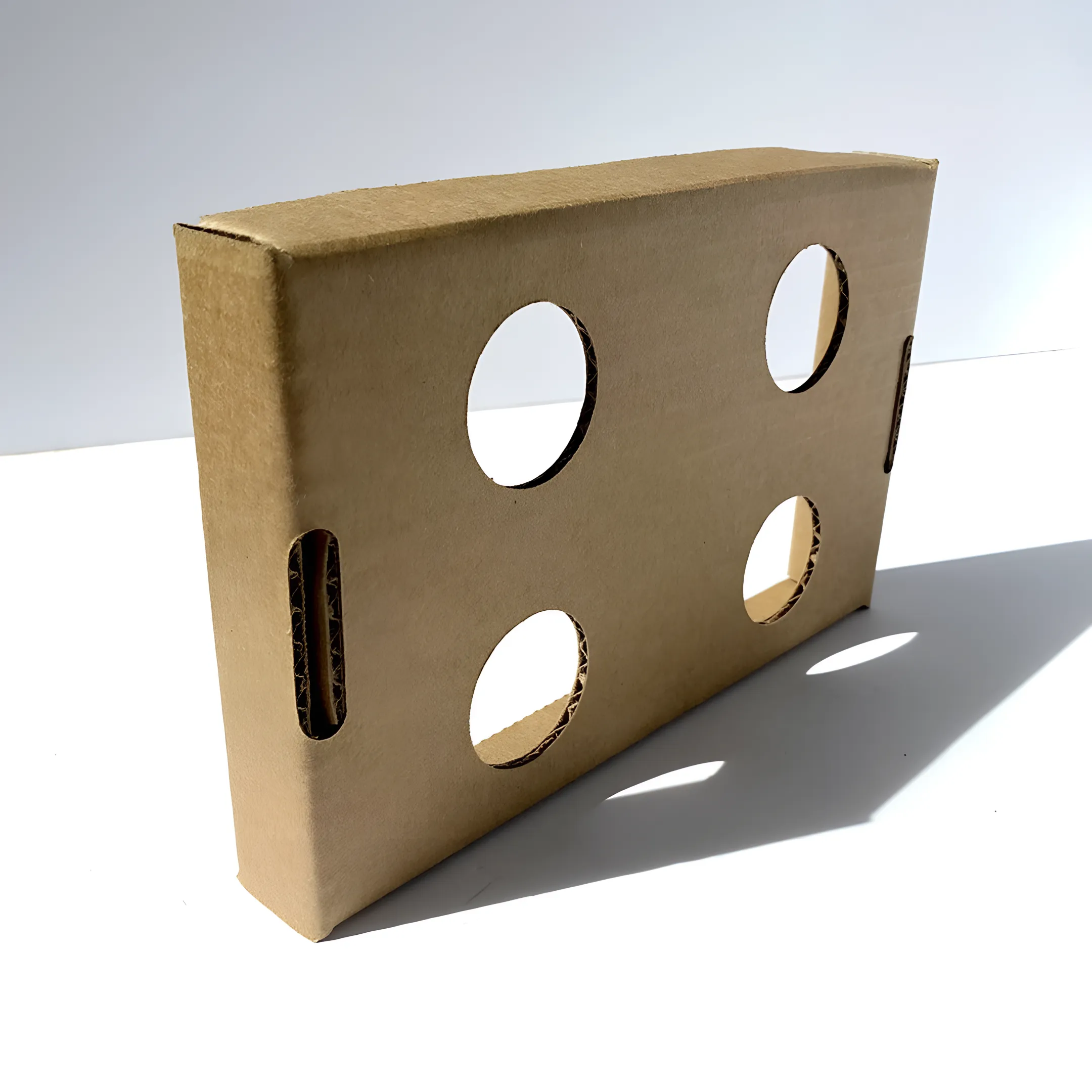 Food and beverage brown cardboard packaging