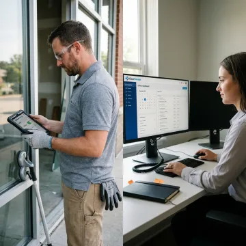 Glazier updating job status on mobile app