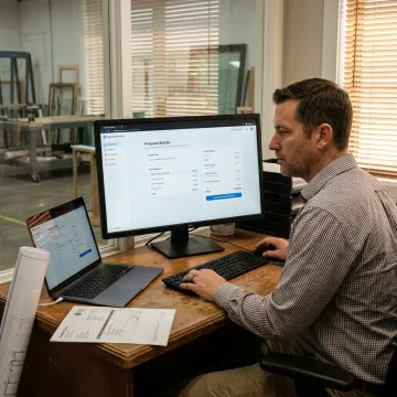 Estimator using AI quoting software