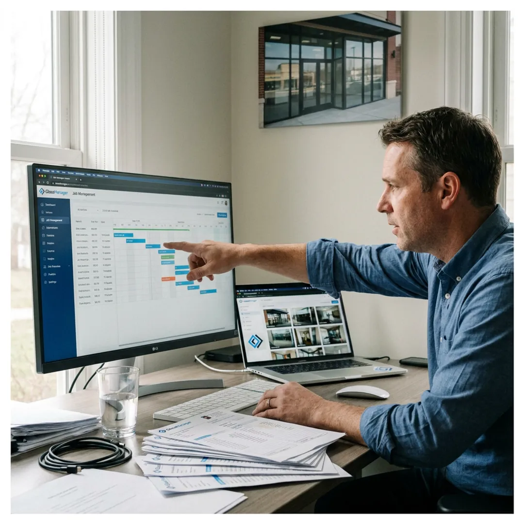 Installer status reporting software dashboard
