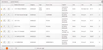 GlassManager Materials Management