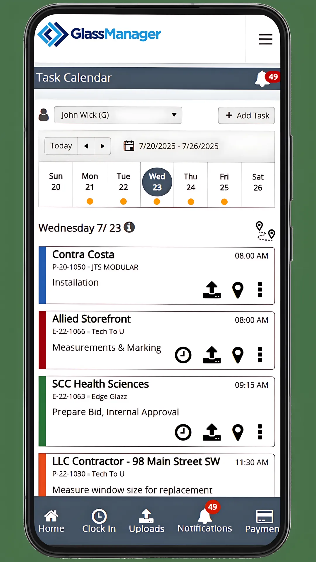 GlassManager Mobile App