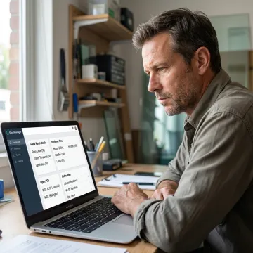 Glass inventory software dashboard for a glazing business