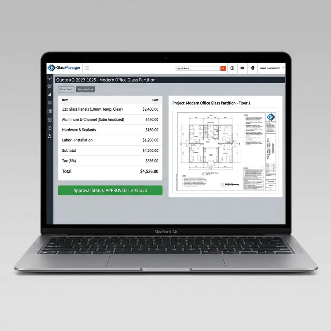 Cloud construction estimating software dashboard