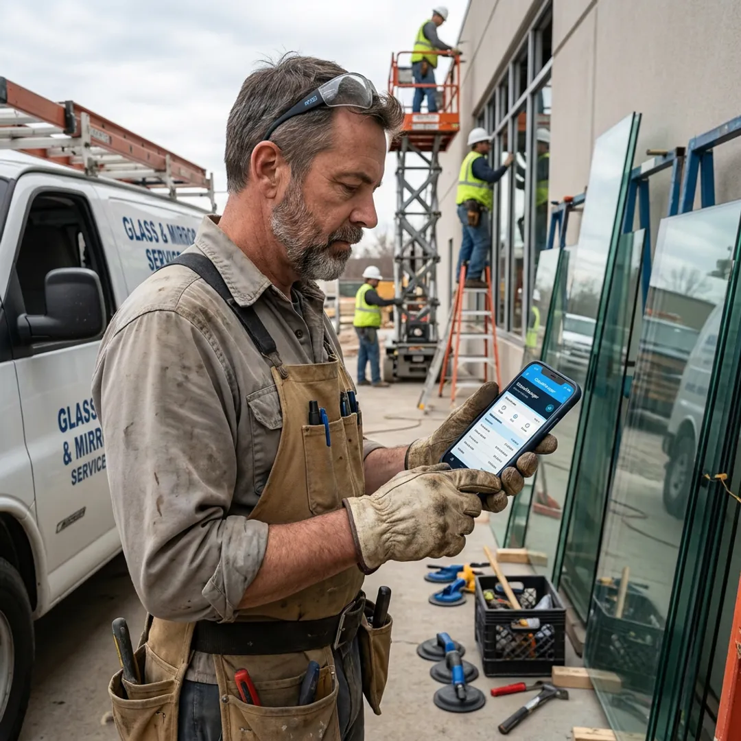 Installer tracking attendance on mobile app