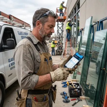 Installer tracking attendance on mobile app