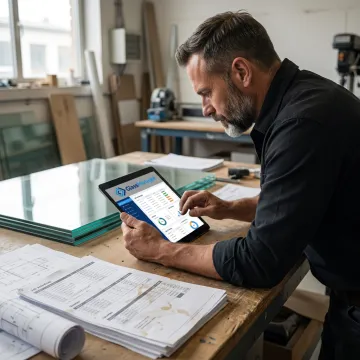 Window contractor using glazier software