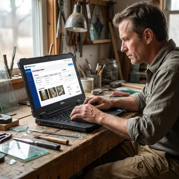 Glazier software for stained glass repair management
