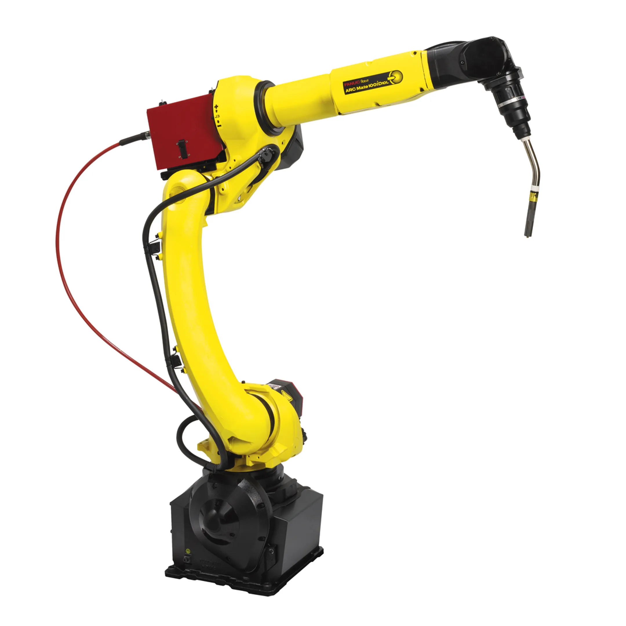 Engineer programming a robotic welding system