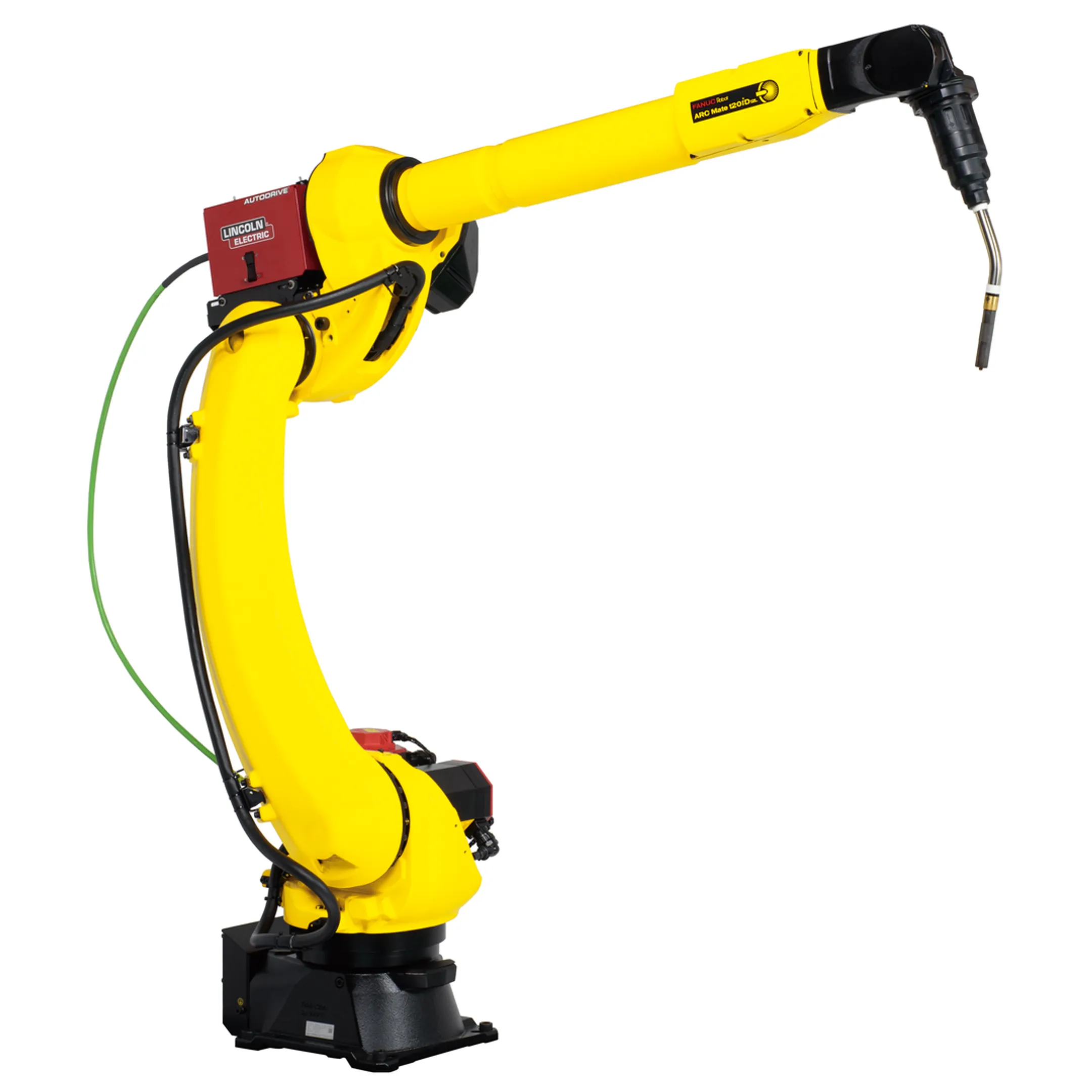 Engineers programming a robotic spot welding cell