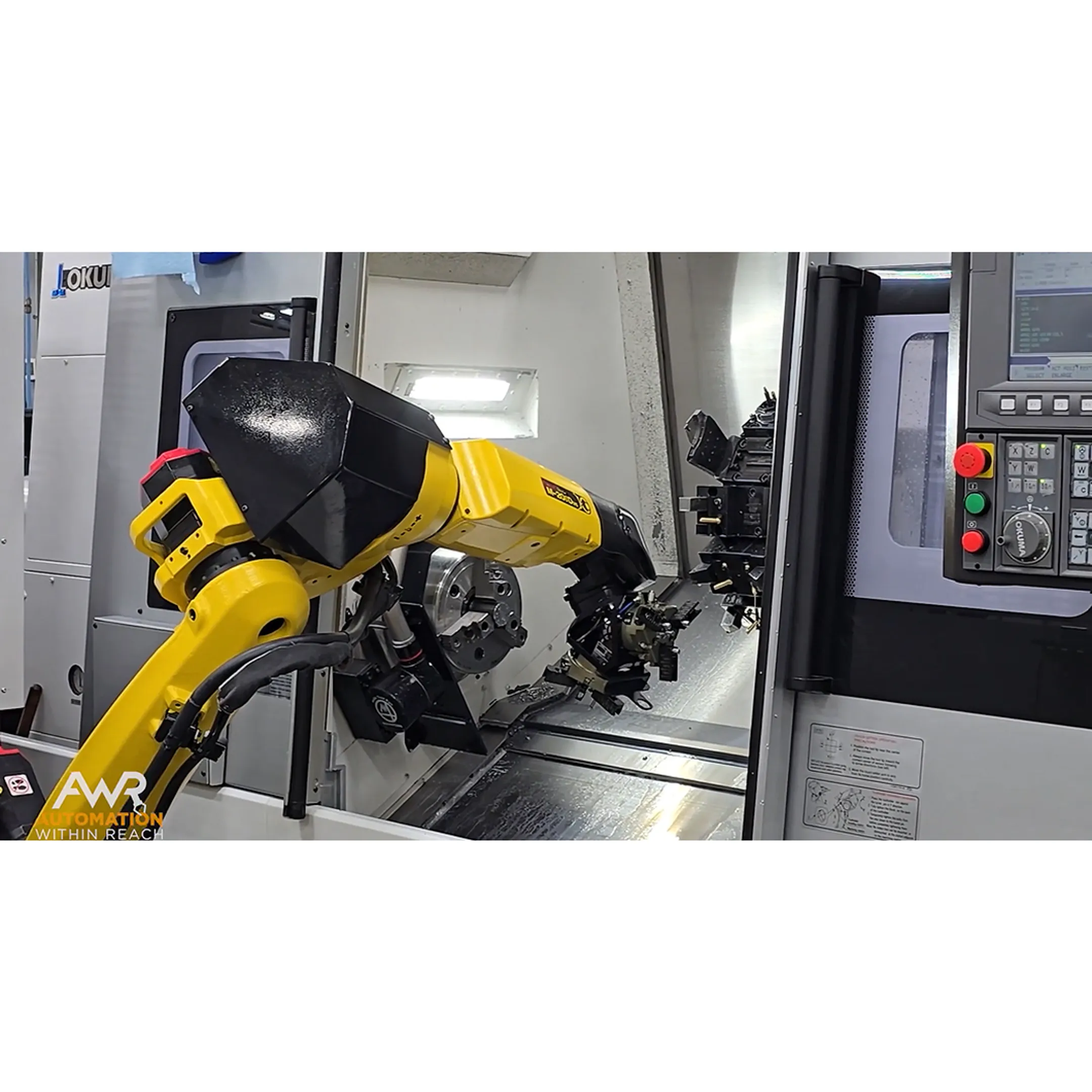 Engineer reviewing a robotic loading cell