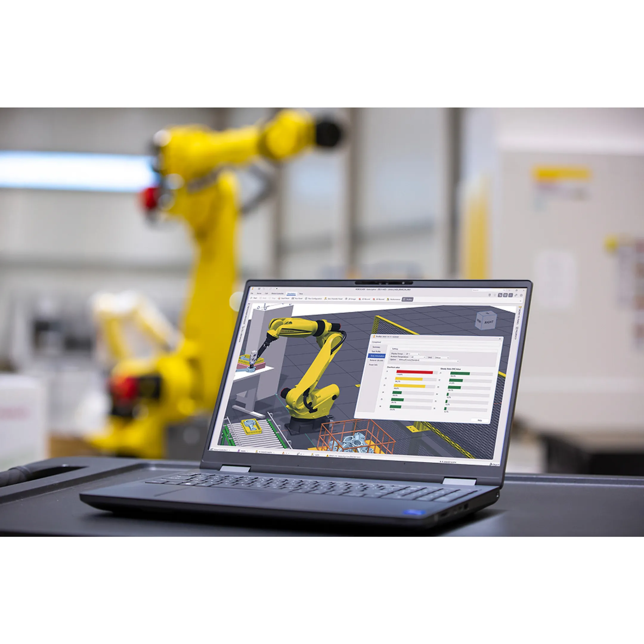 Digital twin of a robotic production line