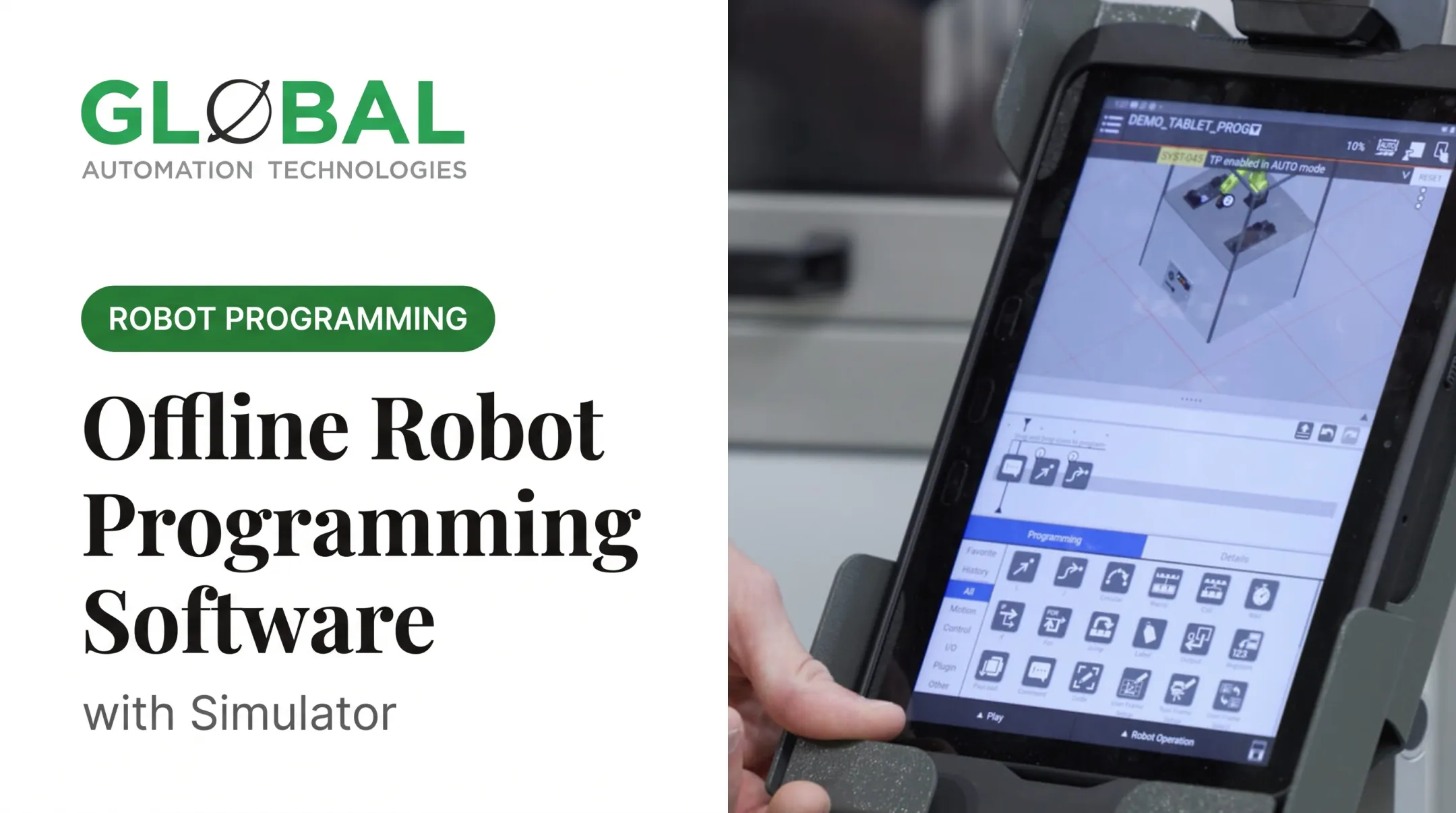Offline Robot Programming Software with Simulator