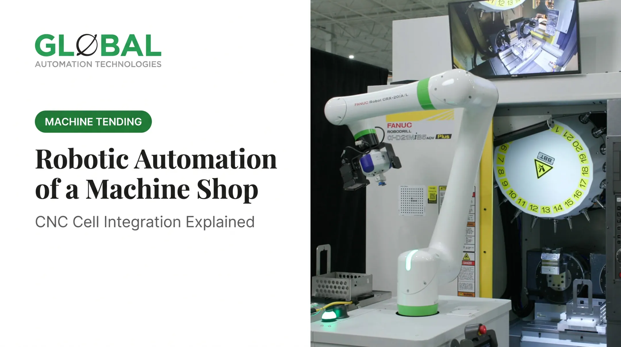 Robotic Automation of a Machine Shop