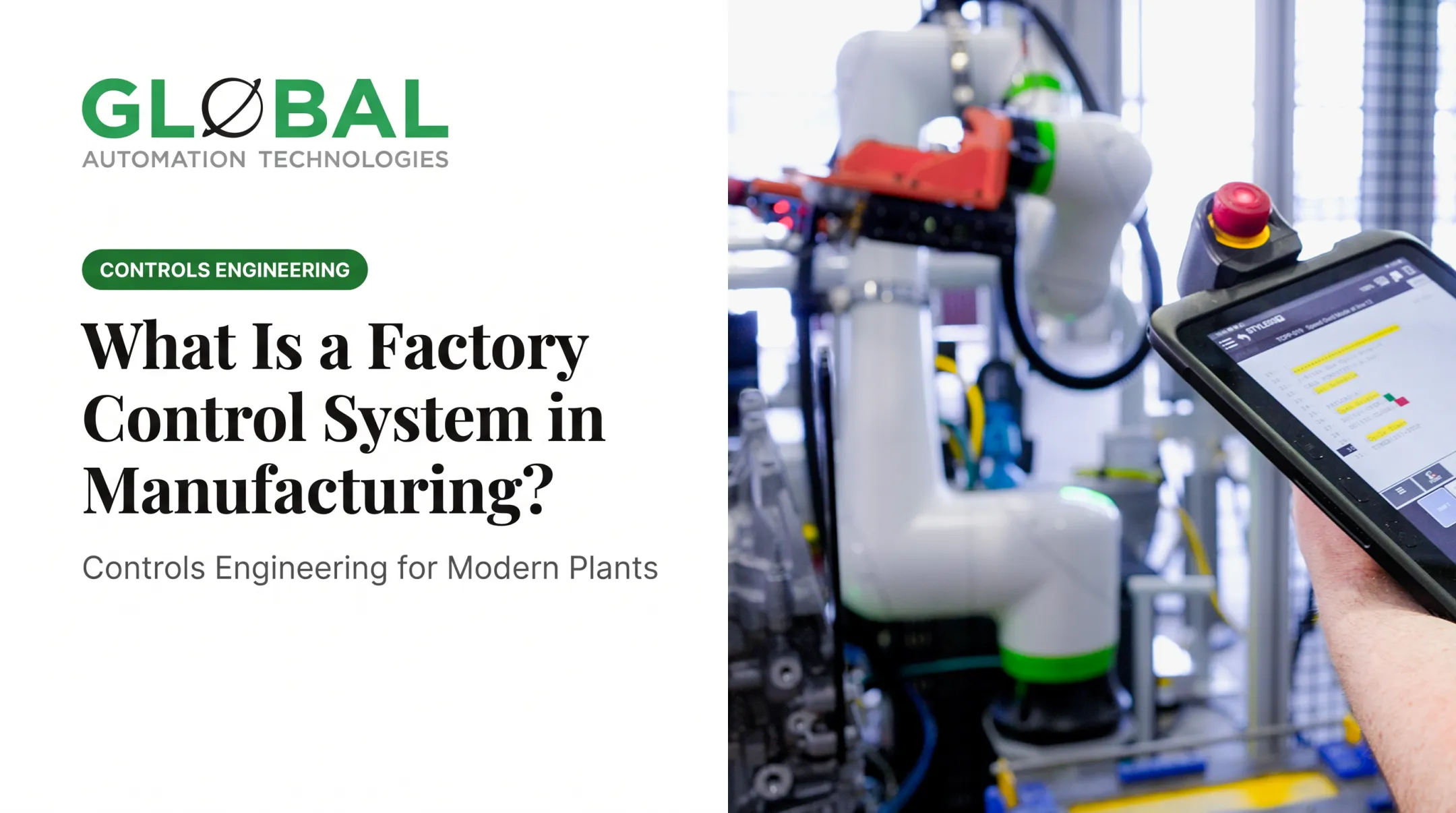 What Is a Factory Control System in Manufacturing?