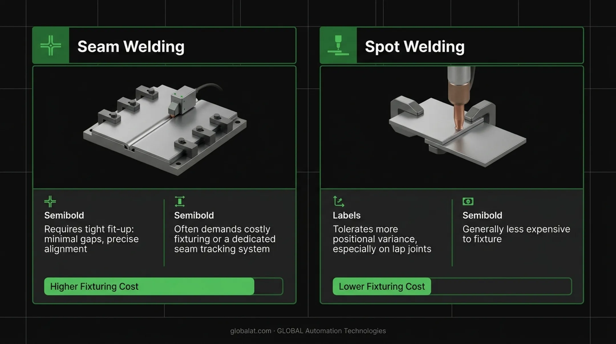 5-factor decision framework for choosing laser seam or spot welding