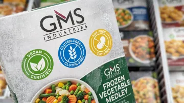 Custom chipboard packaging displaying vegan gluten-free and soy-free certification icons