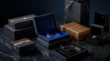 Premium rigid gift box packaging for luxury cosmetics and consumer electronics products
