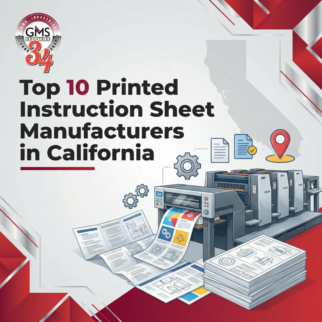 Top 10 Printed Instruction Sheet Manufacturers in California