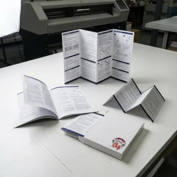 Medical device IFU printing and folded inserts