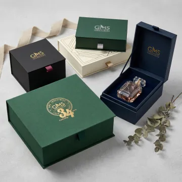 Luxury custom gift boxes with premium finishes