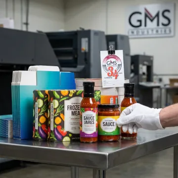 Durable custom food labels on packaged products