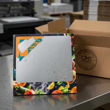 Custom food-safe scratch off labels on packaging