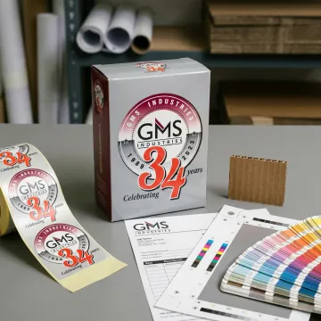 Custom prototype packaging labels and printed samples