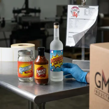 Custom labels on jars and bottles