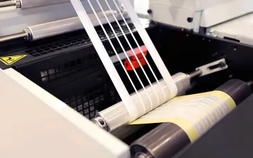 Premium custom labels showcasing vibrant colors and professional printing quality