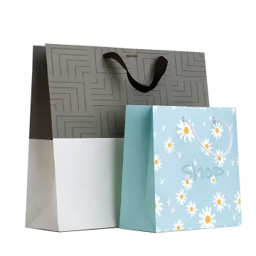 Custom printed paper bags showing high-quality printing details