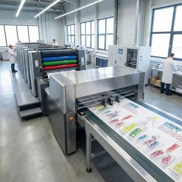 Professional instruction sheet printing process