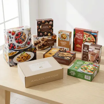 Custom printed food packaging boxes with vibrant branding for Tennessee food manufacturer