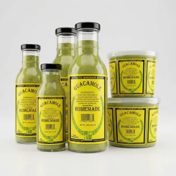 Colorful shrink sleeve labels being applied to various product bottles