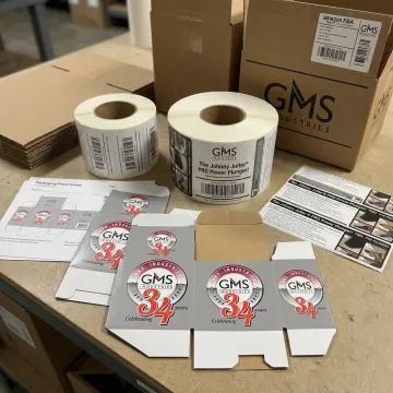 Custom Amazon FBA product labels on rolls