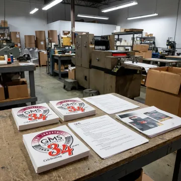 Custom safety labels and instruction sheets in production
