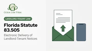 Florida Statute 83.505: Electronic Delivery of Landlord-Tenant Notices