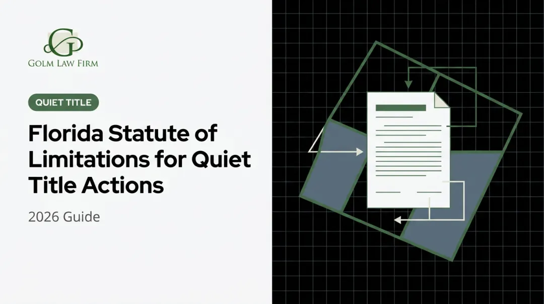 Florida Statute of Limitations for Quiet Title Actions: 2026 Guide