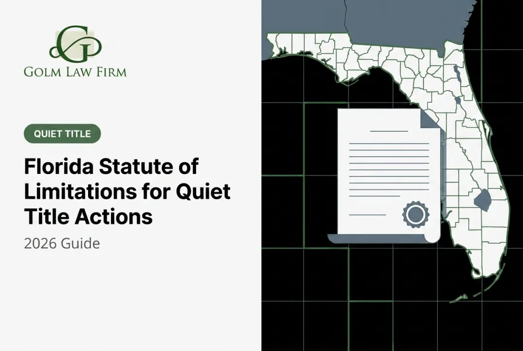 Florida Statute of Limitations for Quiet Title Actions: 2026 Guide