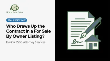 Who Draws Up the Contract in a For Sale By Owner Listing?