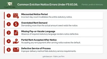 Five common eviction notice defects that can trigger attorney fee awards against landlords
