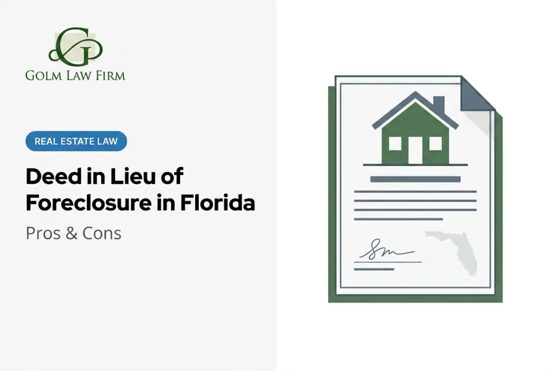 Deed in Lieu of Foreclosure in Florida: Pros & Cons