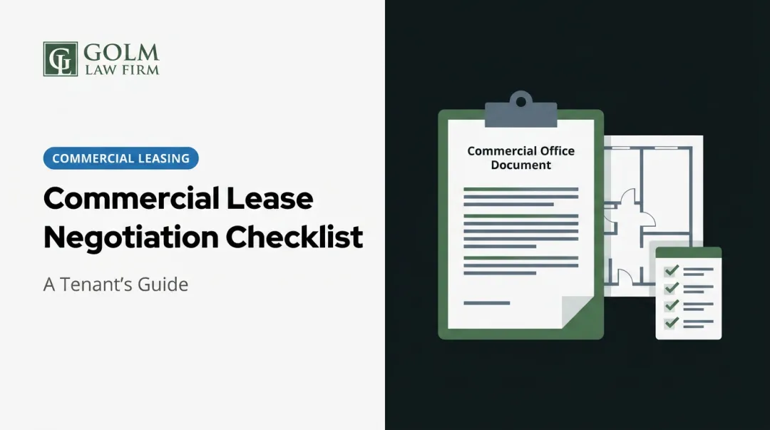 Commercial Lease Negotiation Checklist: A Tenant's Guide