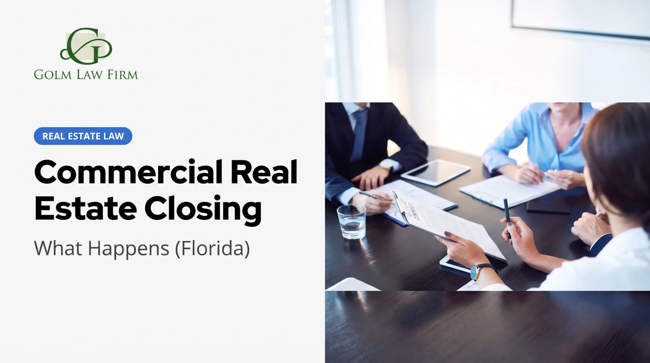 Commercial Real Estate Closing: What Happens (Florida)