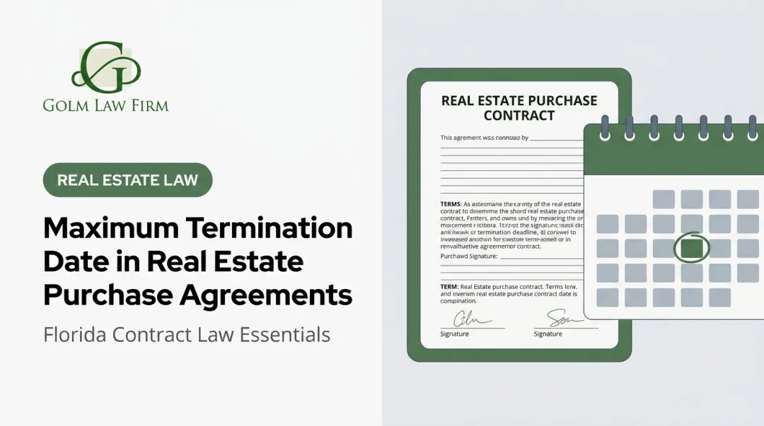 Maximum Termination Date in Real Estate Purchase Agreements