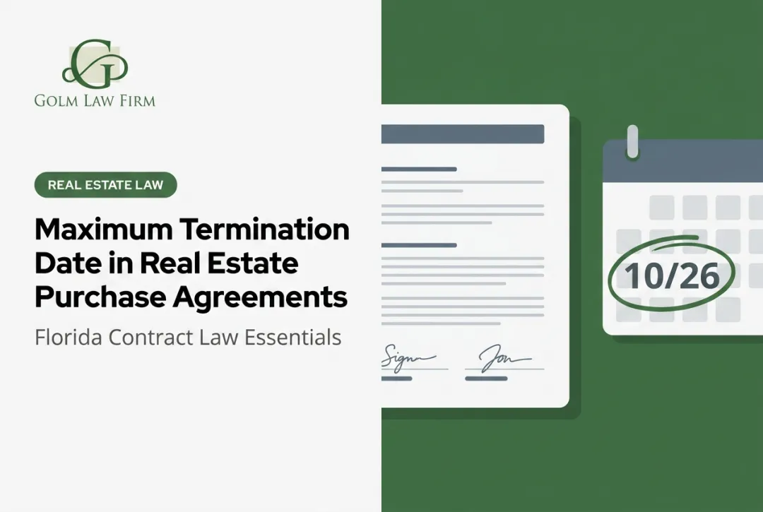 Maximum Termination Date in Real Estate Purchase Agreements