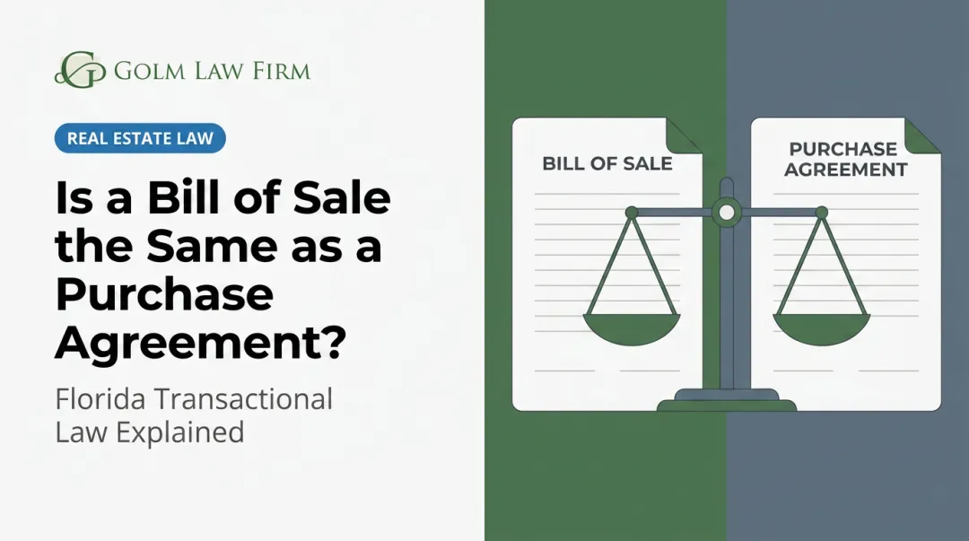 Is a Bill of Sale the Same as a Purchase Agreement?