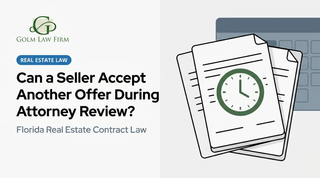 Can a Seller Accept Another Offer During Attorney Review?