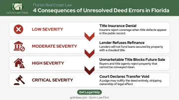 Florida deed error downstream consequences chain from drafting mistake to title failure