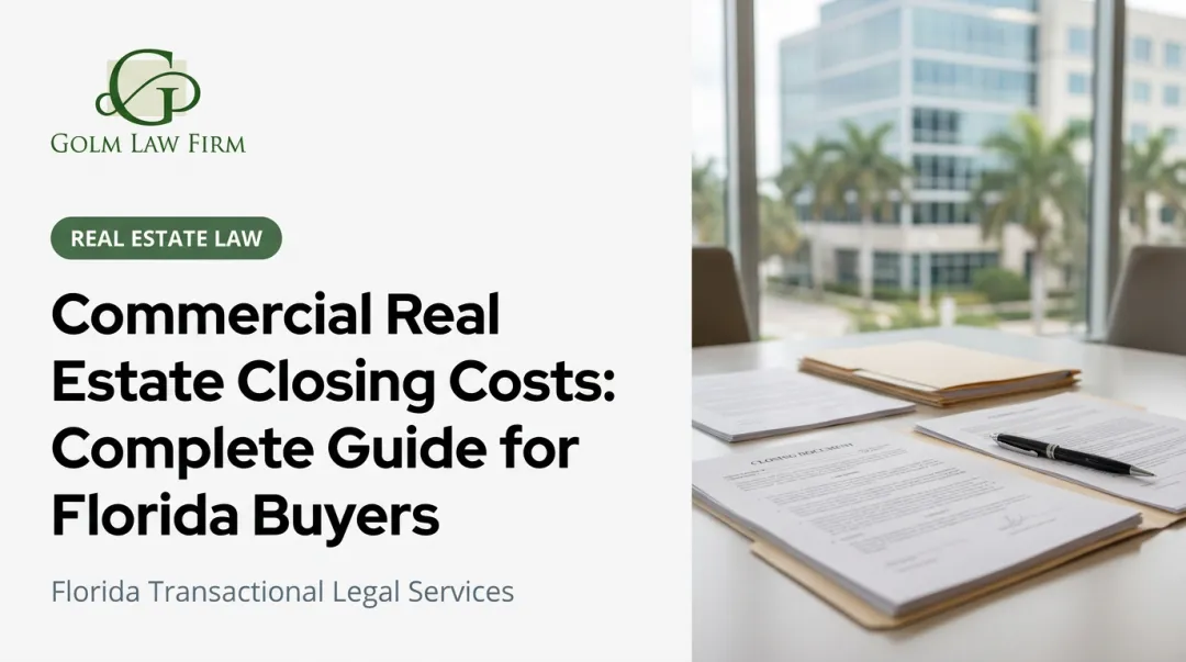 Commercial Real Estate Closing Costs: Complete Guide for Florida Buyers